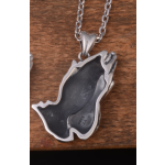 990 Pure Silver Praying Hands Pendant